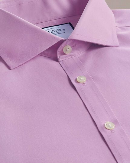Non-Iron Poplin Cutaway Collar Shirt - Violet