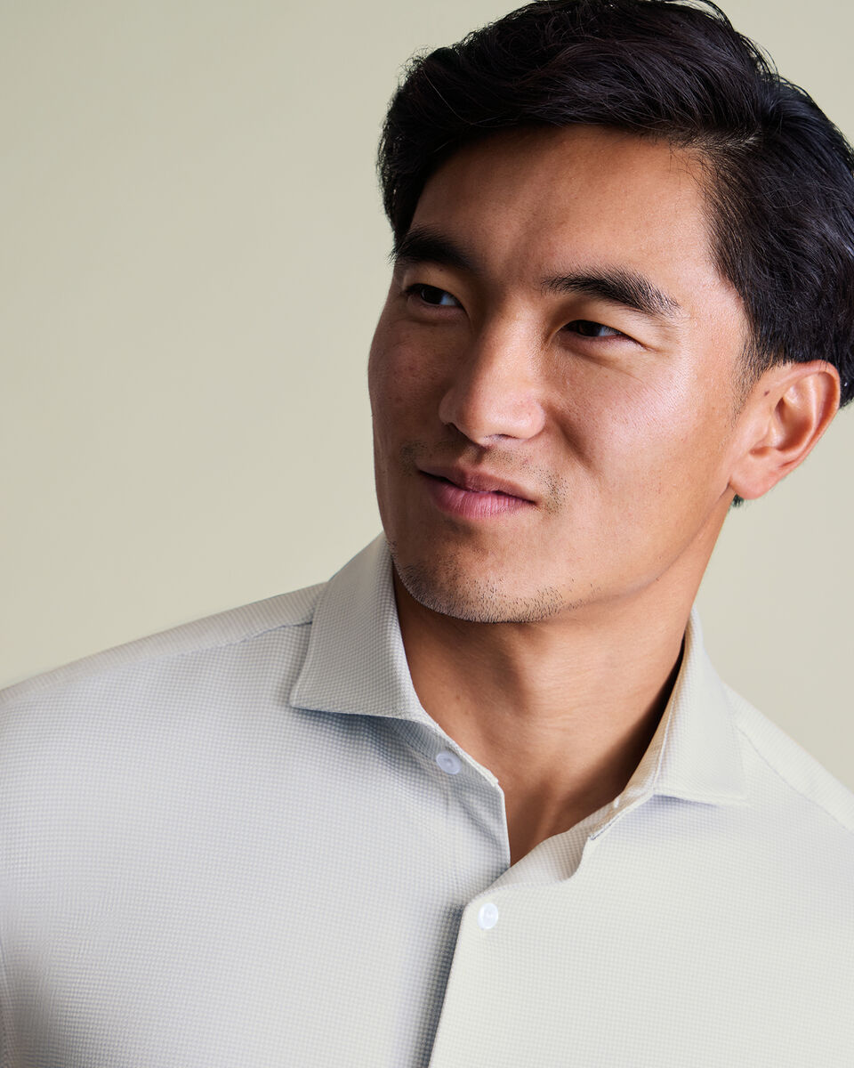 Chemise Performance en jersey - Gris argent et blanc