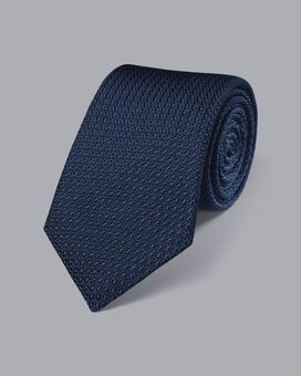 Silk Grenadine Italian Tie - Petrol Blue