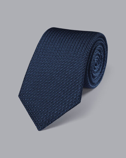 Silk Grenadine Italian Luxury Tie - Petrol Blue