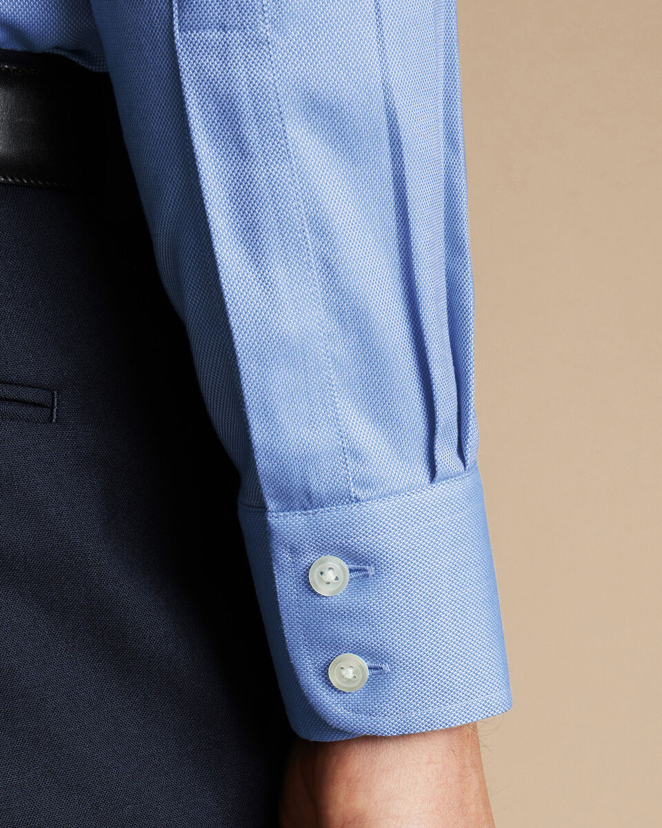 Seven Seas Oxford Cotton Shirt Blue