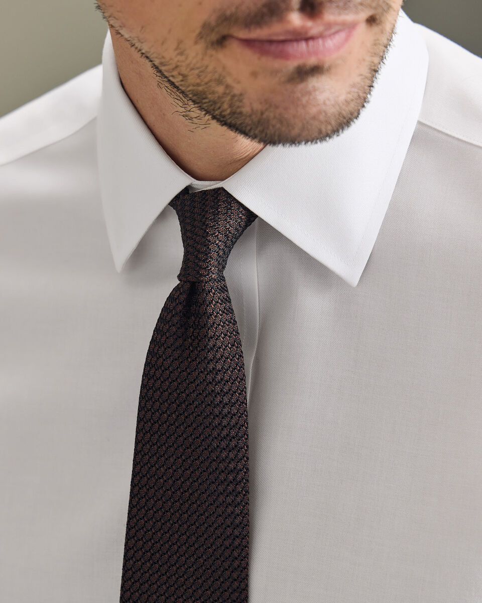 Non-Iron Twill Shirt - White