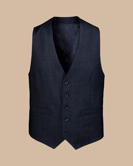 Ultimate Performance End-on-End Suit Waistcoat - Navy