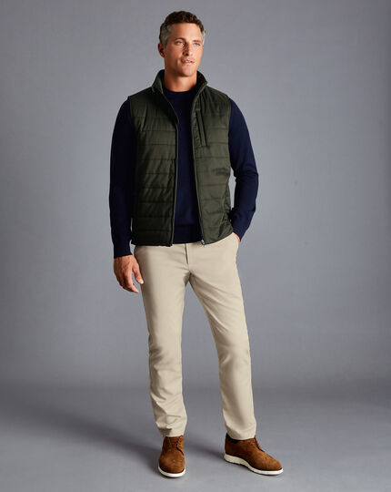 Quilted Gilet - Forest Green