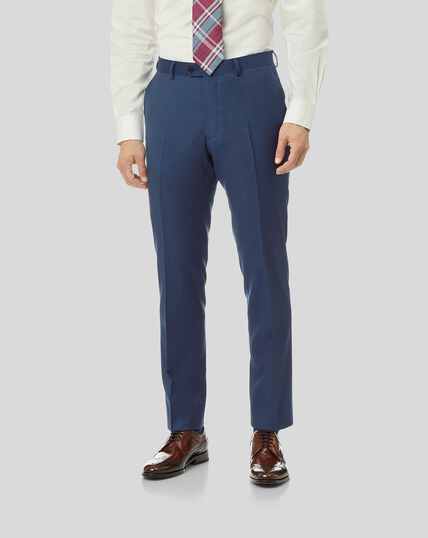 Twill Business Suit Trousers - French Blue