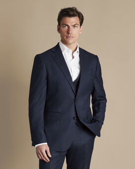 Ultimate Performance End-on-End Suit Jacket - Navy