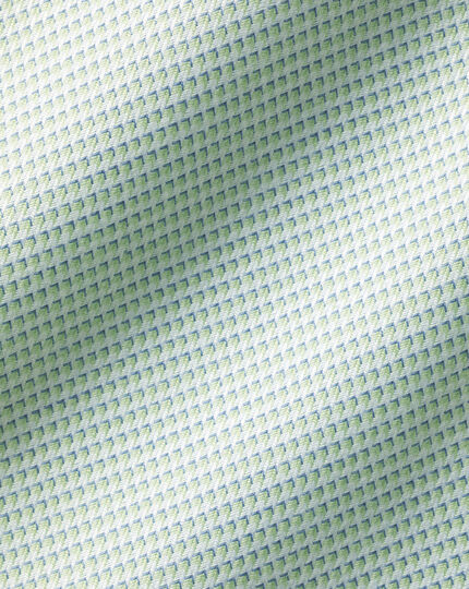 Cutaway Collar Non-Iron Cambridge Weave Shirt - Light Green