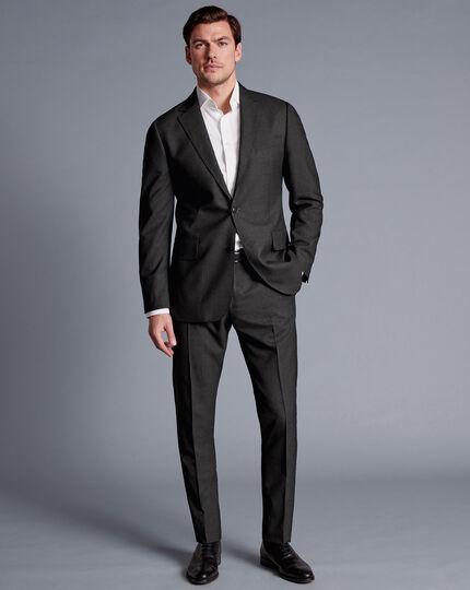 Italian Luxury Suit Jacket - Charcoal Gray