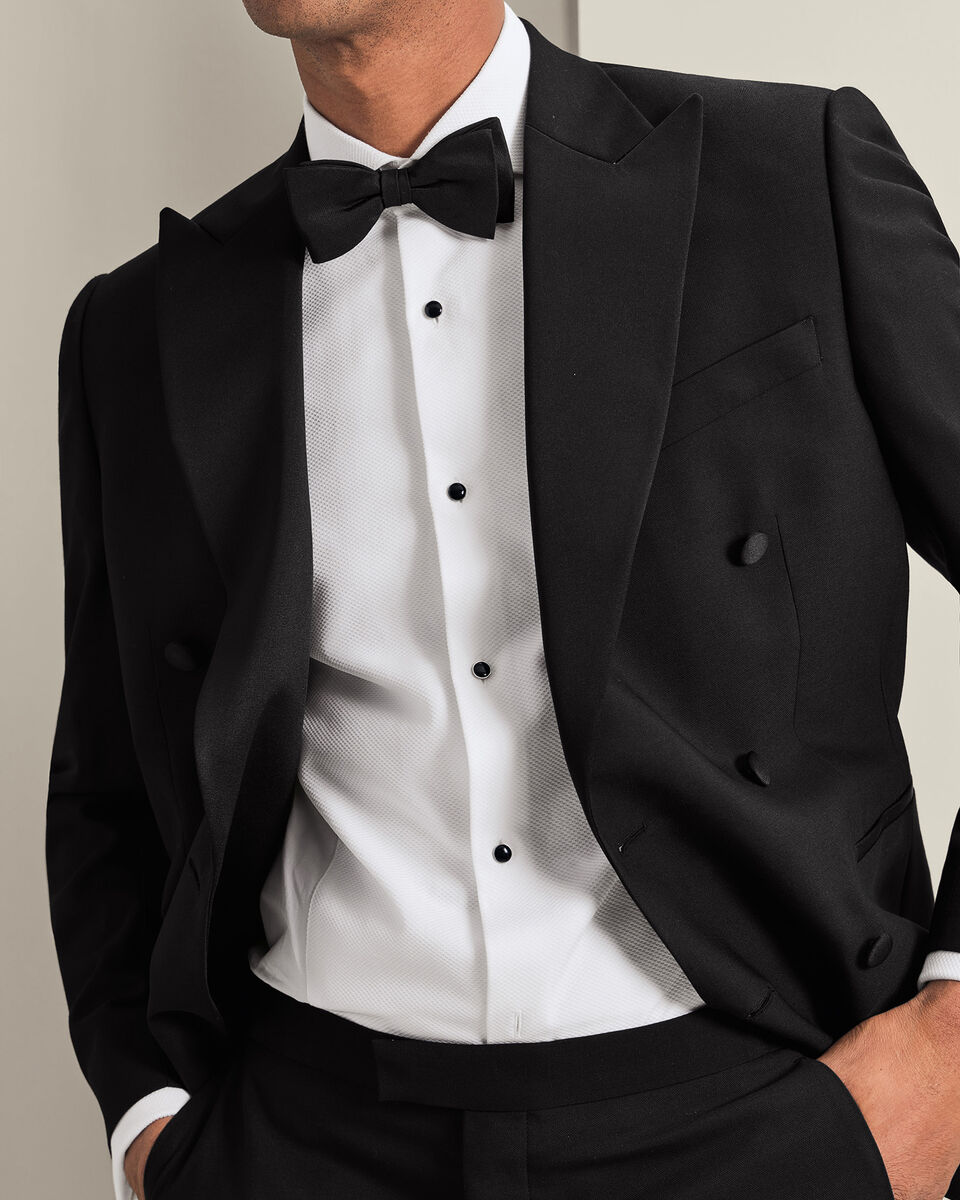 Double Breasted Dinner Suit - Black