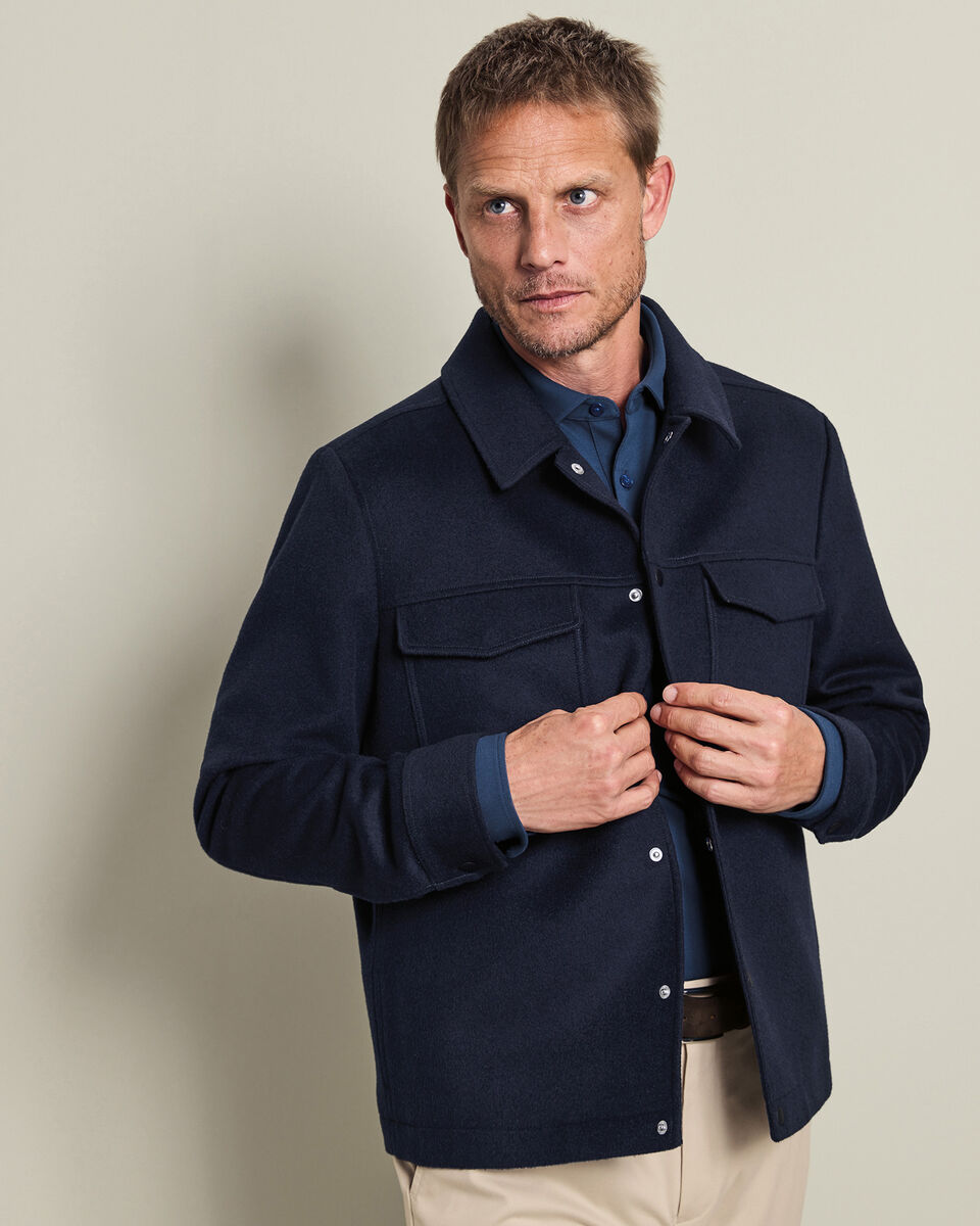 Long Sleeve Smart Pique Polo - Petrol Blue