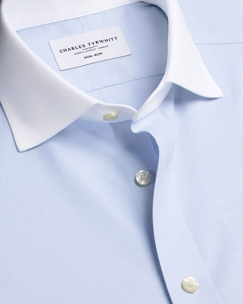 Non-Iron Twill Winchester Shirt - Light Blue