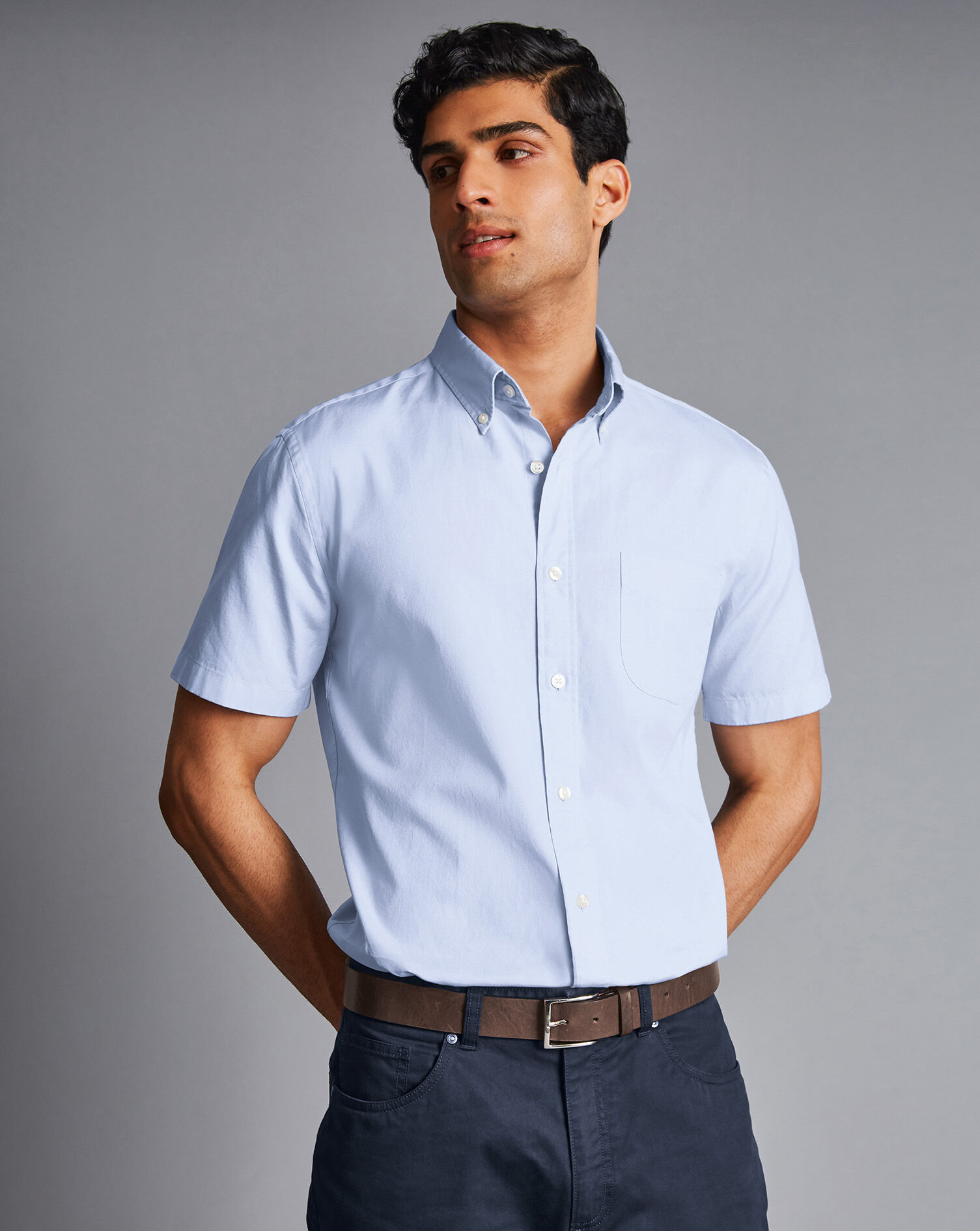 Button-Down Collar Washed Oxford Short 