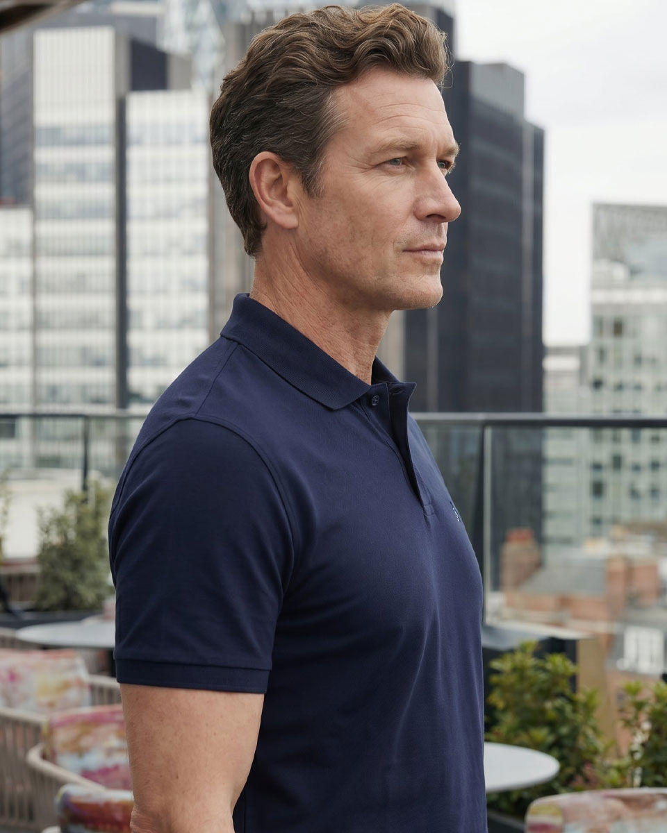 Pique Polo &ndash; Navy