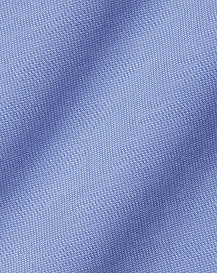 Spread Collar Non-Iron Poplin Shirt - Ocean Blue