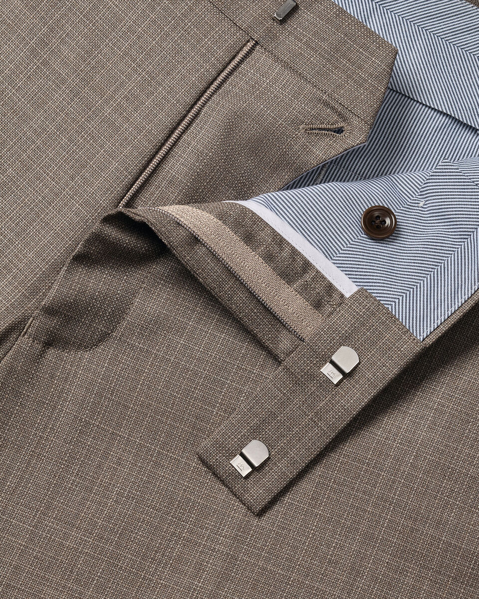 Italian Luxury Suit Trousers &ndash; Taupe