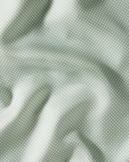 Spot Silk Pocket Square - Light Green