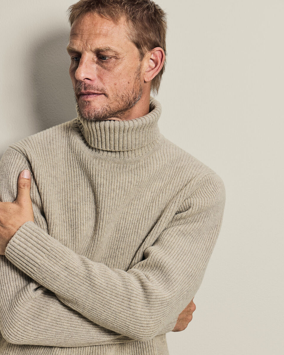 Dikke Jumper Van Pure Merinowol - Havermoutkleur