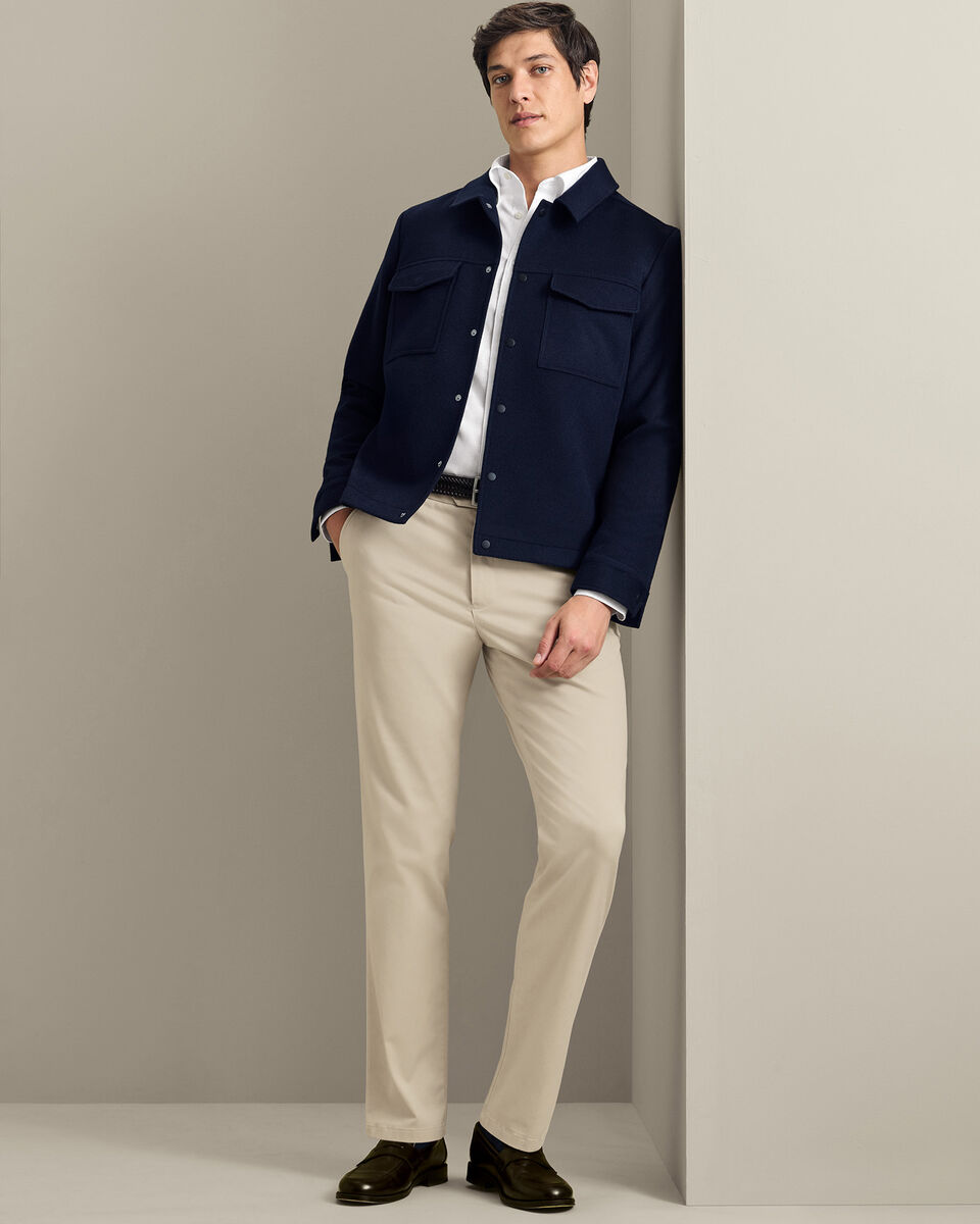 Veste Harrington en Laine - Bleu Marine