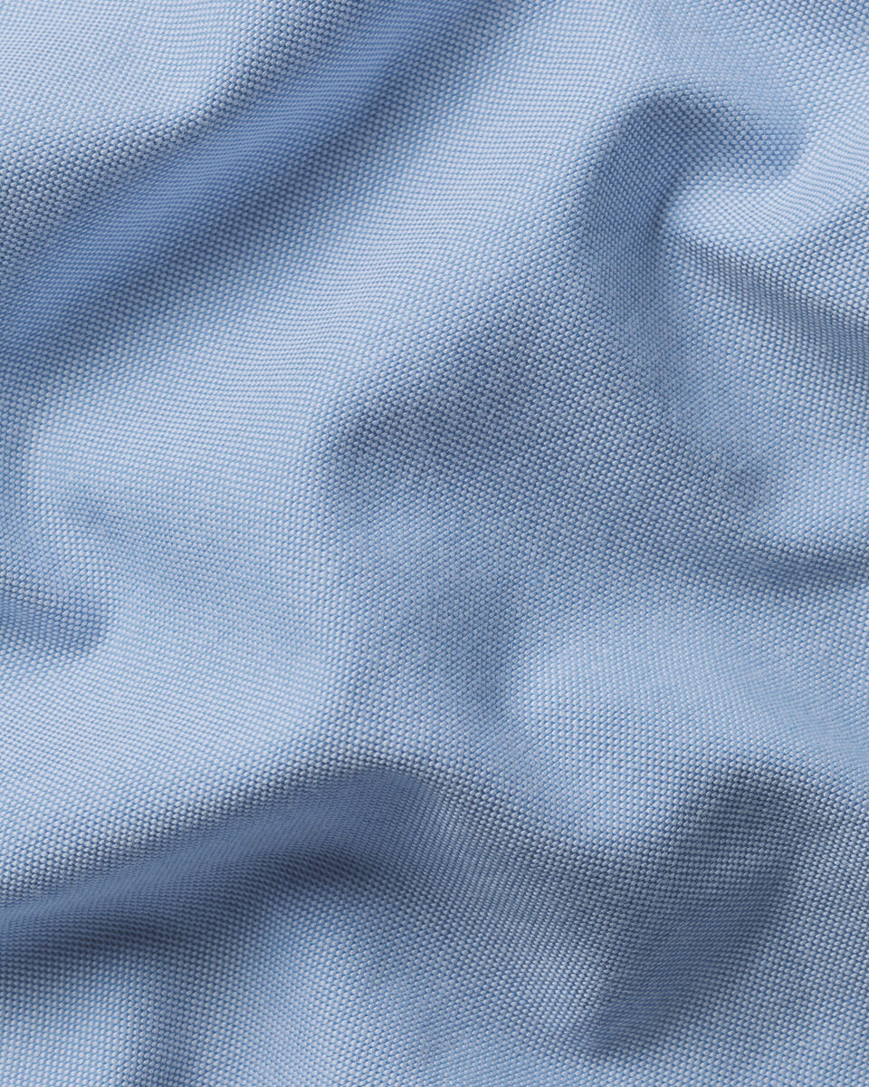 Short Sleeve Button-Down Stretch Washed Oxford Shirt &ndash; Sky Blue