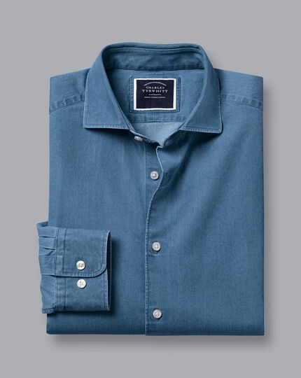 Charles Tyrwhitt Men's Button-Down Collar Casual Shirt