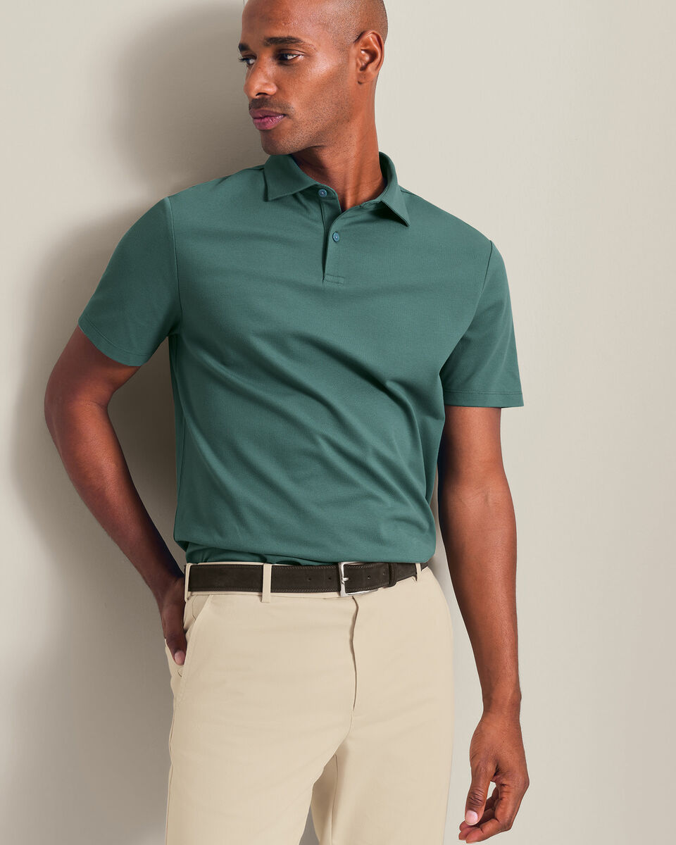 Smart Pique Polo - Teal Green