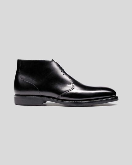 Goodyear Welted Chukka Boots - Black