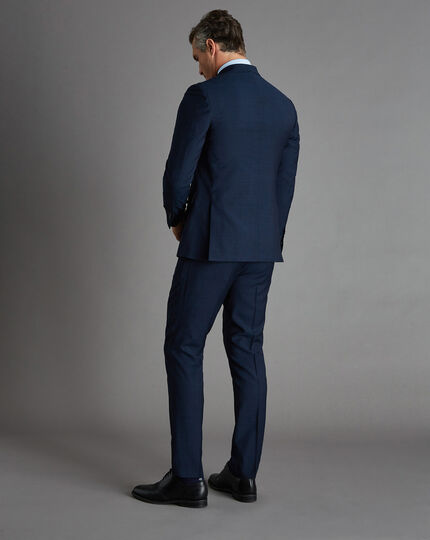 Micro Texture Travel Suit - Ink Blue