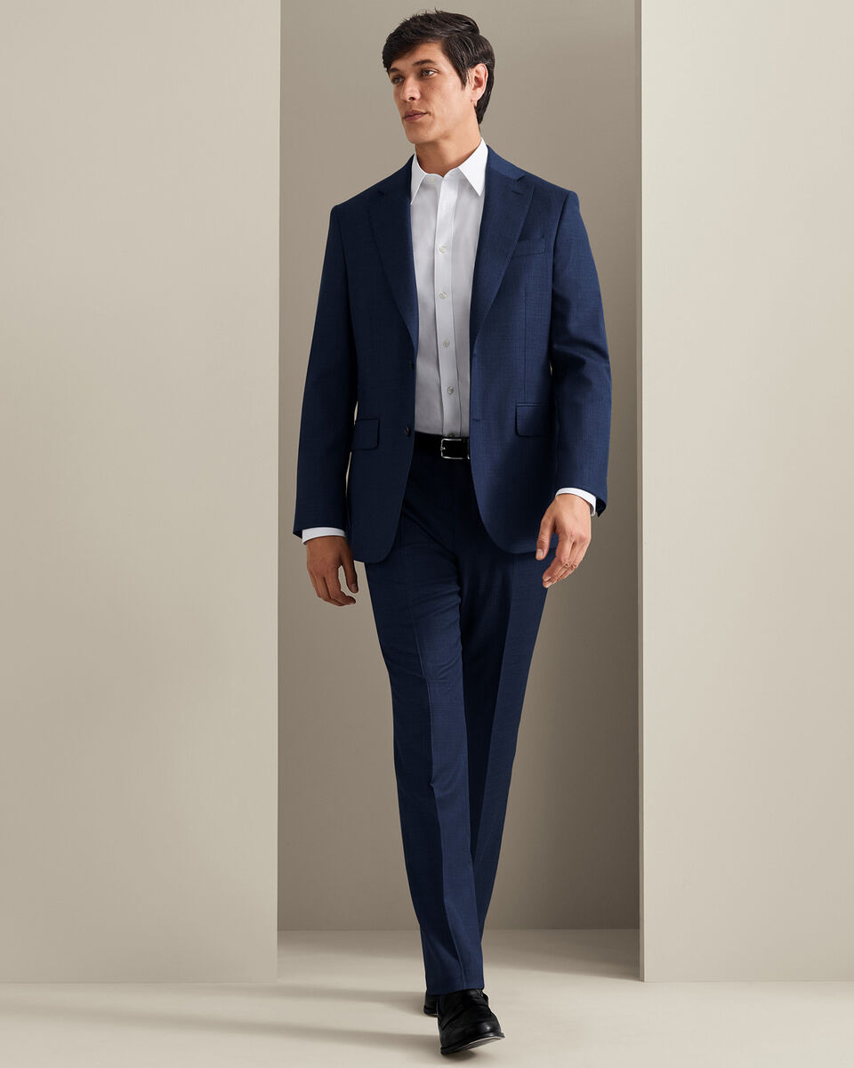 Italian Luxury Suit Pants - Indigo