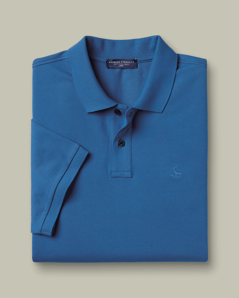 Pique Polo &ndash; Ocean Blue
