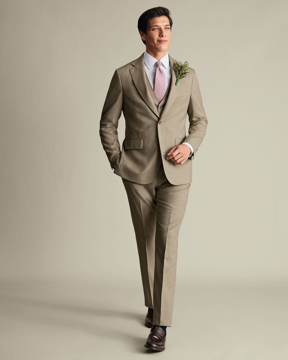 Ultimate Performance Sharkskin Suit - Taupe