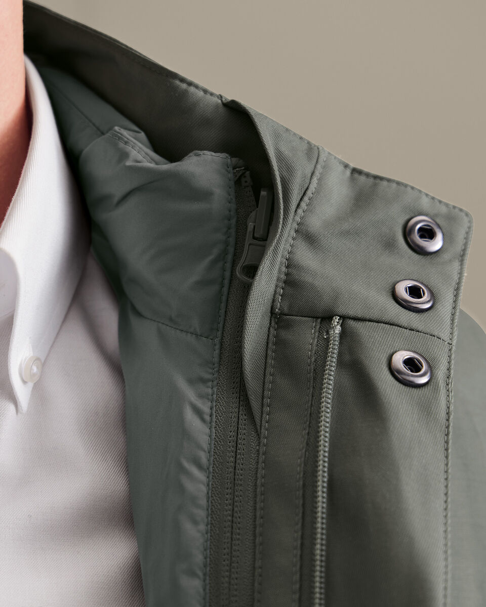 3-in-1 Regenjas Met Afneembaar Bodywarmer - Saliegroen