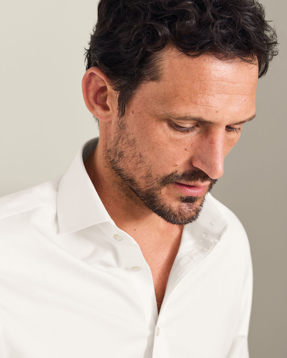 Non-Iron Twill Shirt - Ivory
