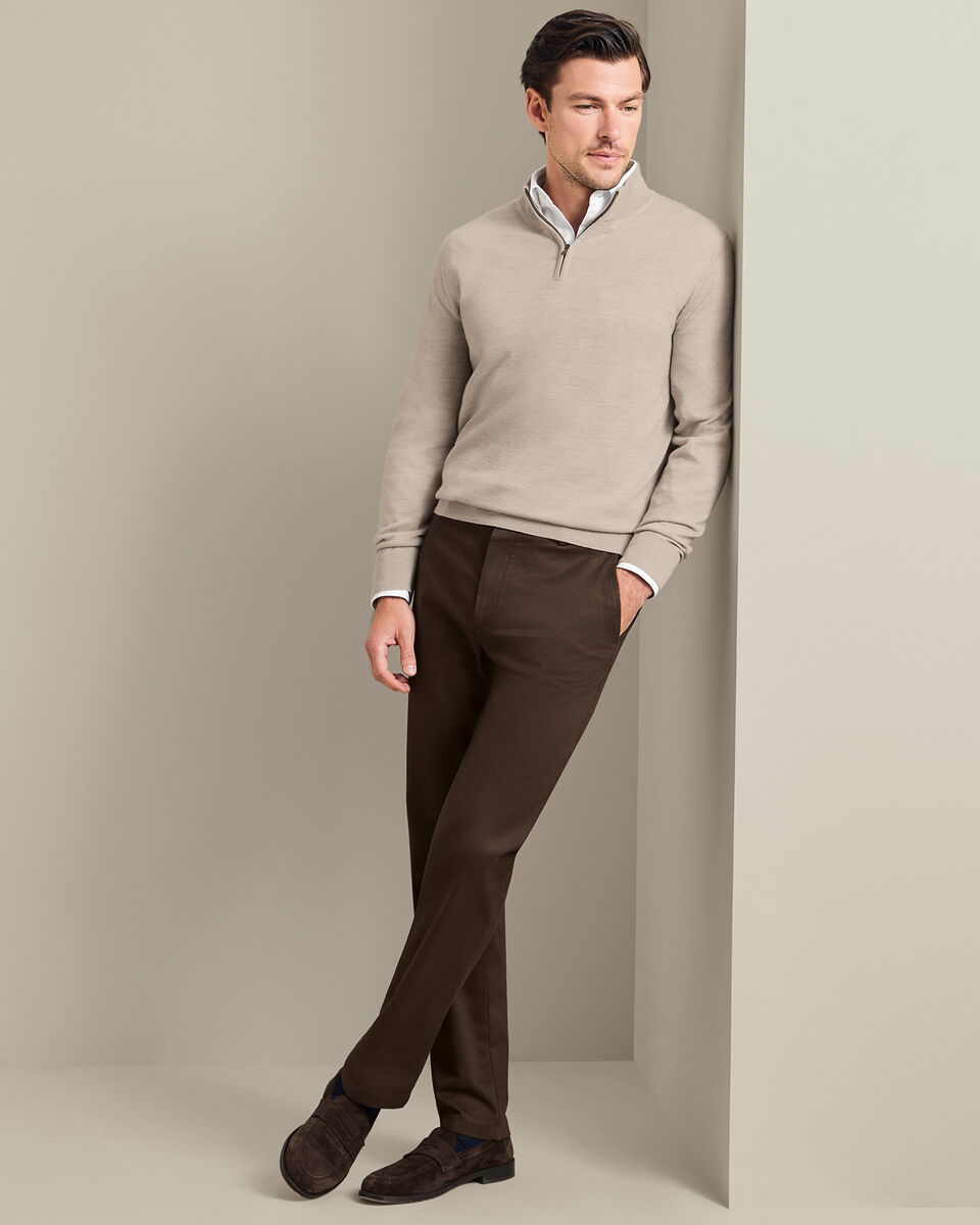 Chino Ultimate sans repassage - Chocolat