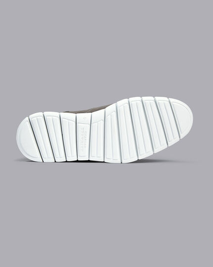 Suede Hybrid Sneakers - Light Grey