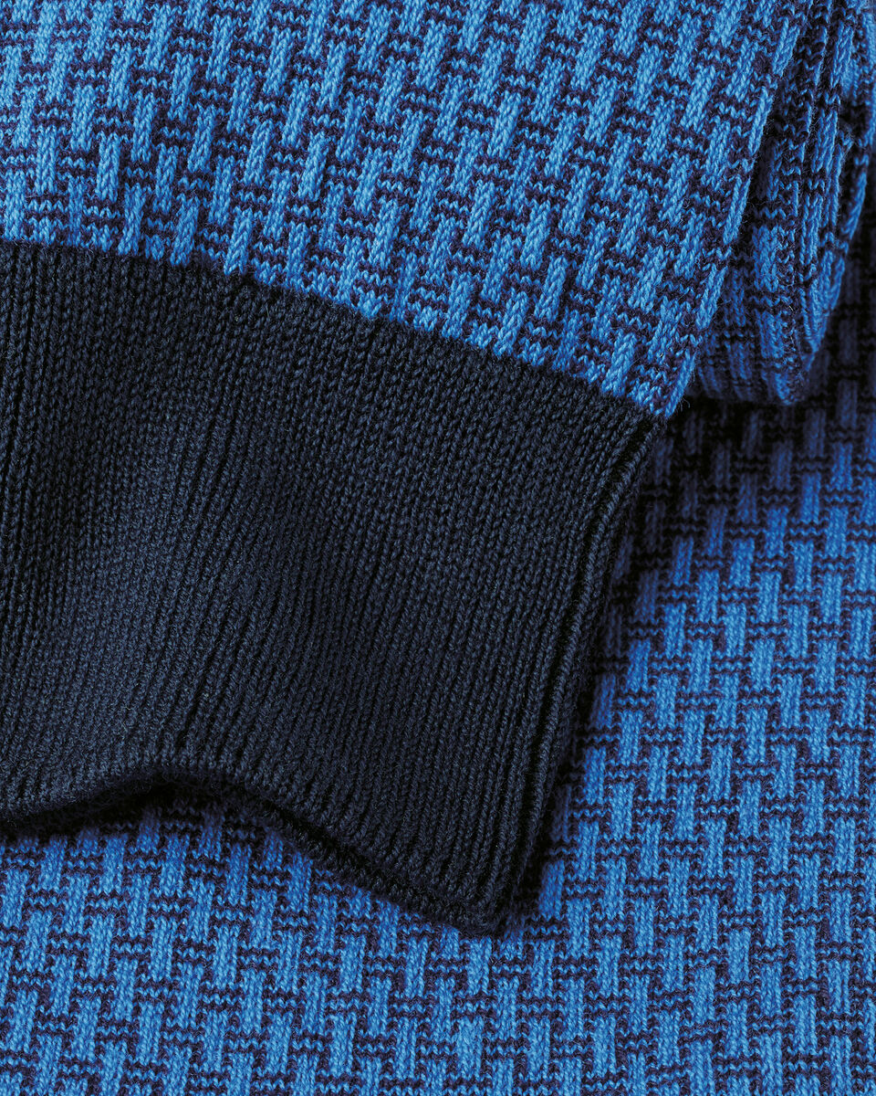 Patterned Socks - Cobalt Blue