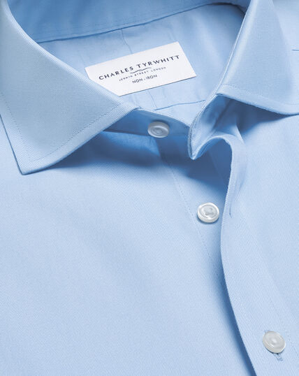 Non-Iron Twill Shirt - Sky Blue
