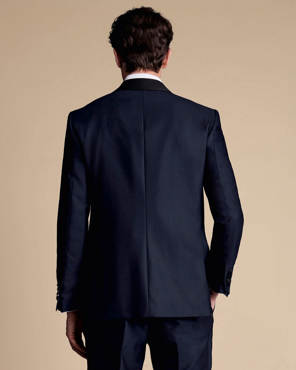 Men's Navy One-Button Shawl Lapel Tuxedo Jacket by Zegarie - Modern Fit main image 0