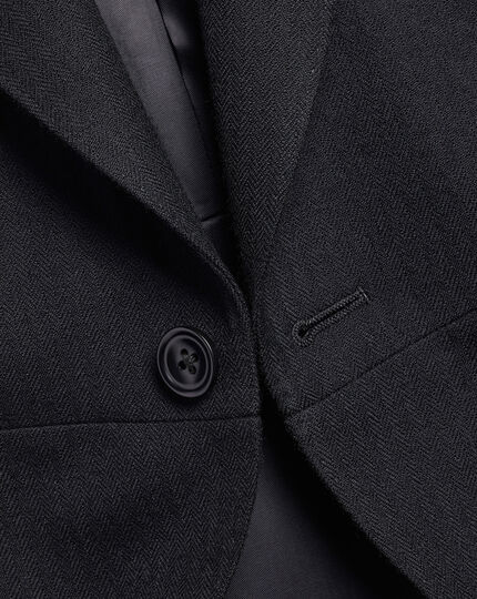 Morning Suit Tail Coat - Black Herringbone