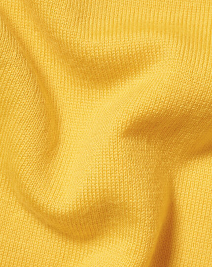 Merino V-Neck Sweater - Sunflower Yellow
