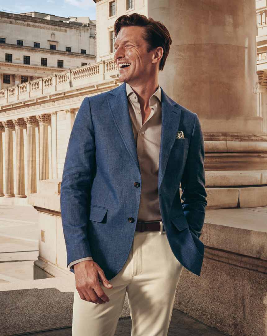 Casual Jacket Lightweight Mens Sport Coat Linen Blazer New