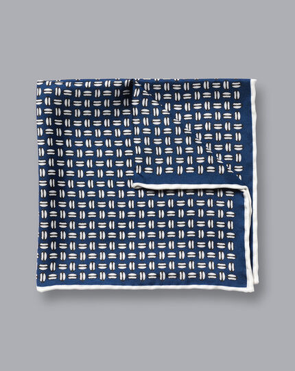 England Rugby Rugby Ball Pocket Square - Blue