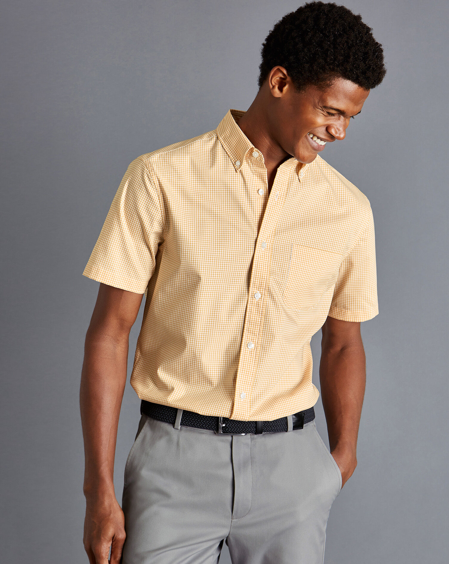 Button-Down Collar Non-Iron Stretch 