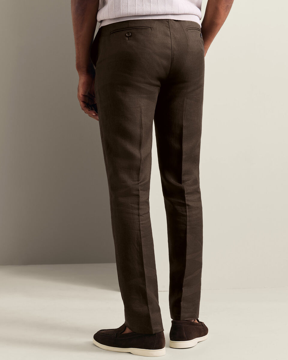 Linen Pants - Chocolate Brown