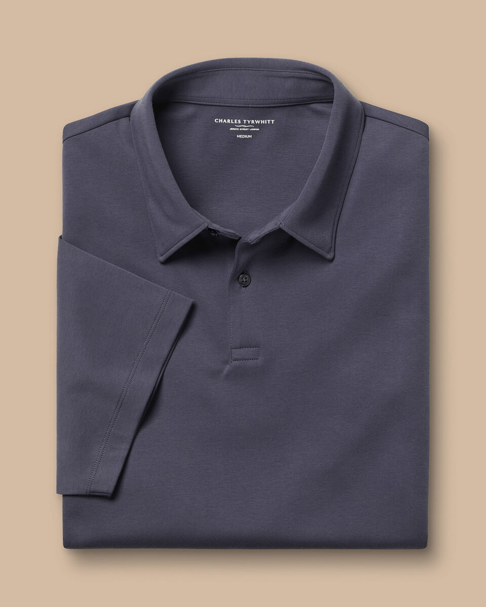 Jersey Polo - Dark Mauve