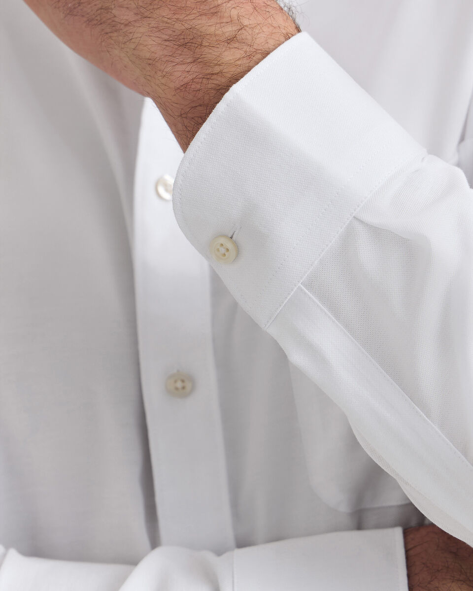 Non-Iron Stretch Oxford Shirt - White