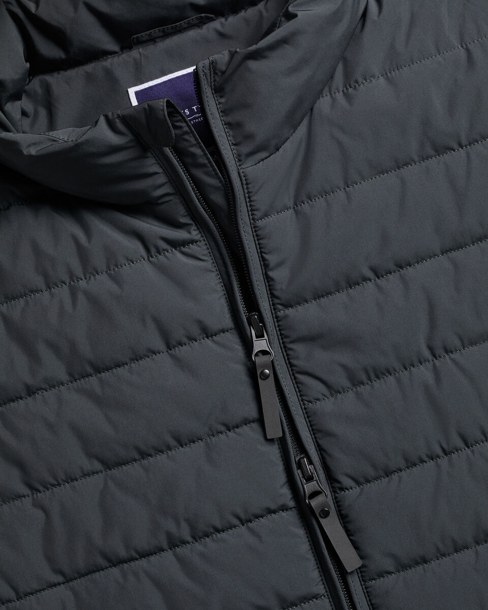 Lightweight Quilted Gilet - Black