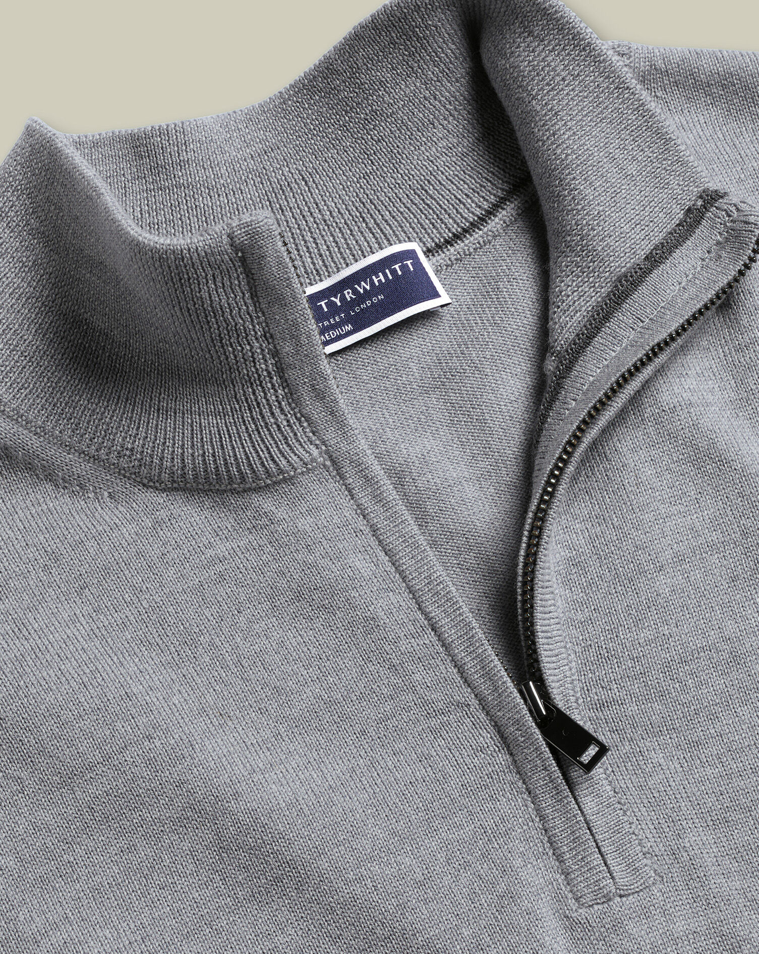 トップス MERINO WOOL SWEATER (MIX GRAY) M Buy Charles Tyrwhitt Grey Pure Merino Quarter Zip Jumper from Next USA