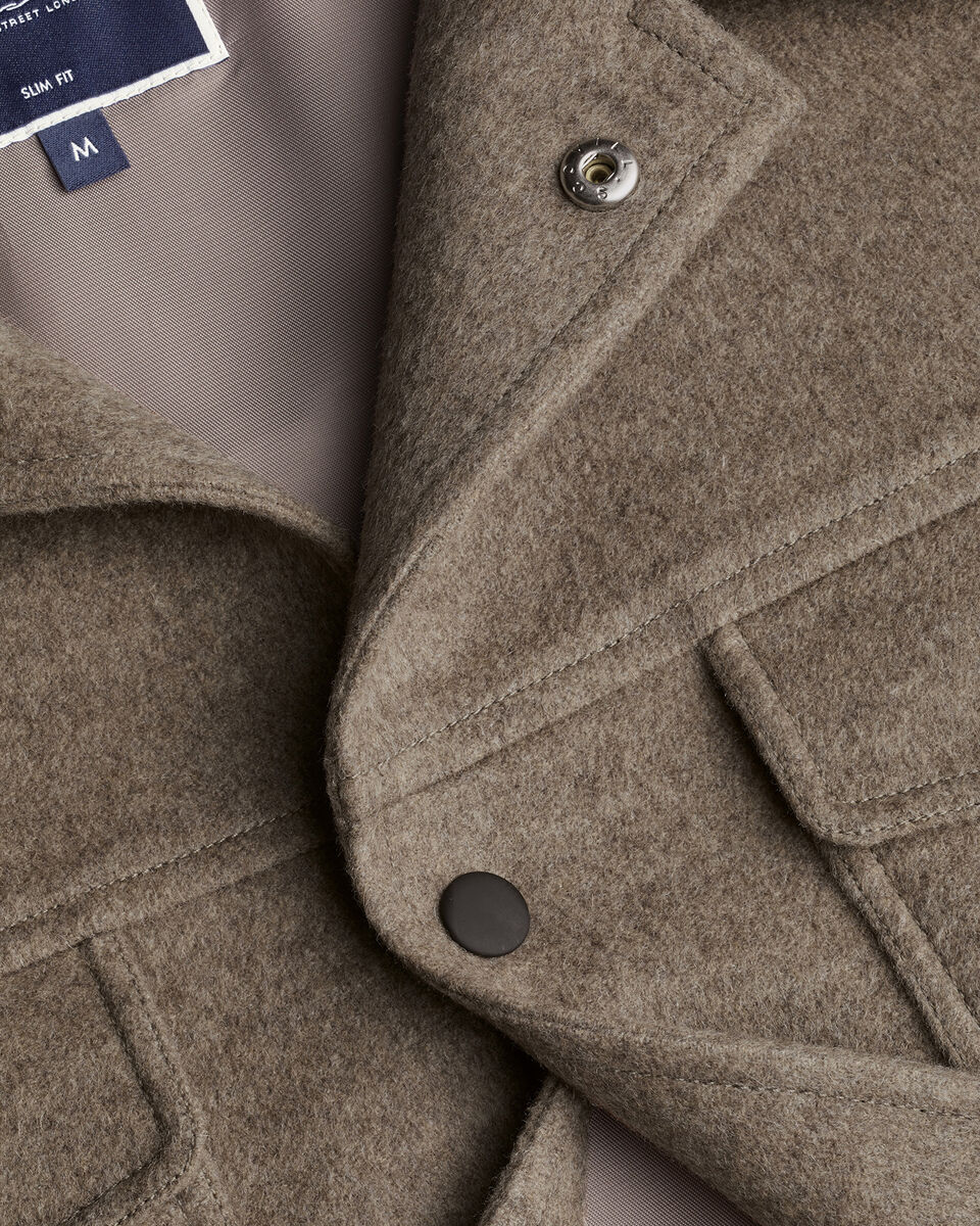 Gr&egrave;ge Veste Harrington en laine