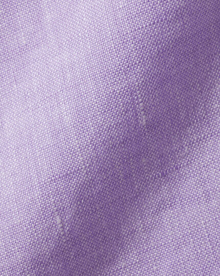 Pure Linen Shirt - Lilac Purple