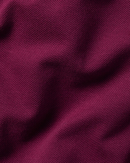 Tyrwhitt Pique Polo - Dark Pink